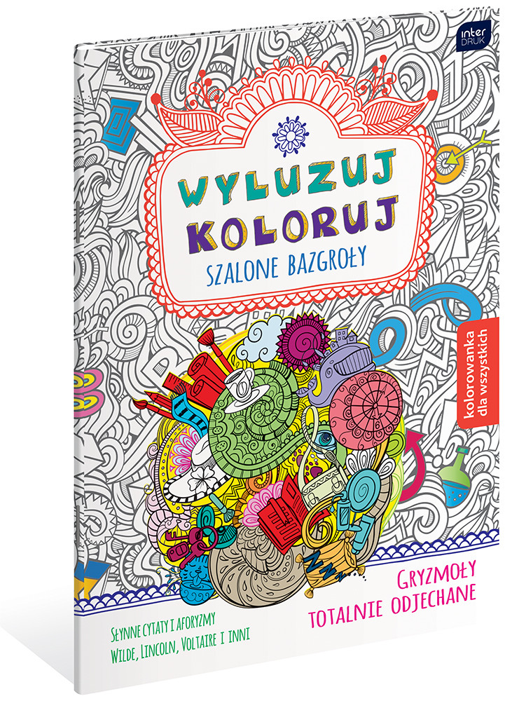 Kolorowanka dla dorosłych B5/32 Wyluzuj mix 4 wzory (7200) Interdruk